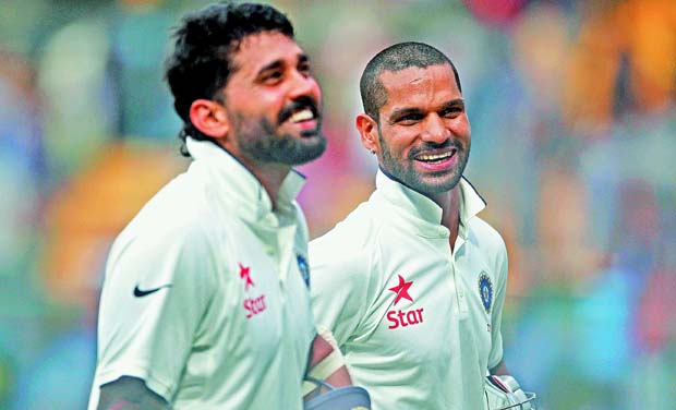 Murali Vijay and Shikhar Dhawan. Murali Vijay and Shikhar Dhawan.